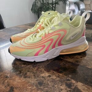 Nike Air Max Sneakers in Lime and Coral